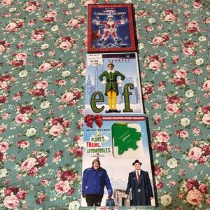 📀 LOT of 3 movies 🍿 Elf, Planes, Trains and Automobiles, Christmas Vacation 🎄